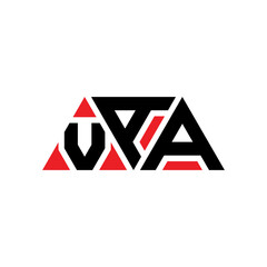 VAA triangle letter logo design with triangle shape. VAA triangle logo design monogram. VAA triangle vector logo template with red color. VAA triangular logo Simple, Elegant, and Luxurious Logo...