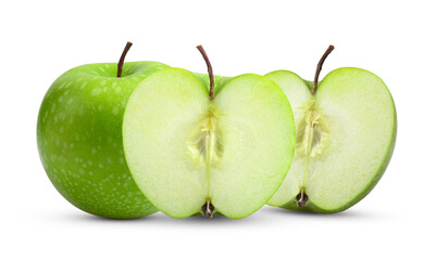 Green apple isolated on white