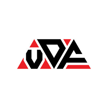 VDF triangle letter logo design with triangle shape. VDF triangle logo design monogram. VDF triangle vector logo template with red color. VDF triangular logo Simple, Elegant, and Luxurious Logo. VDF
