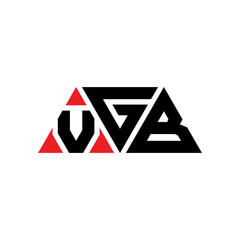 VGB triangle letter logo design with triangle shape. VGB triangle logo design monogram. VGB triangle vector logo template with red color. VGB triangular logo Simple, Elegant, and Luxurious Logo...