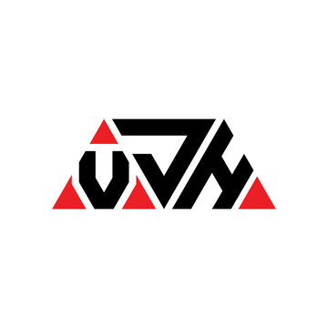 VJH triangle letter logo design with triangle shape. VJH triangle logo design monogram. VJH triangle vector logo template with red color. VJH triangular logo Simple, Elegant, and Luxurious Logo...
