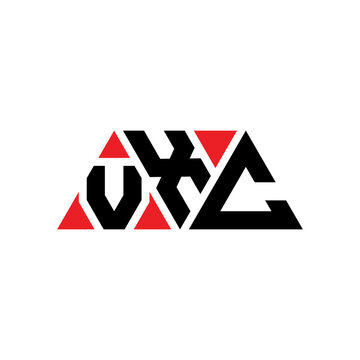 VXC triangle letter logo design with triangle shape. VXC triangle logo design monogram. VXC triangle vector logo template with red color. VXC triangular logo Simple, Elegant, and Luxurious Logo...