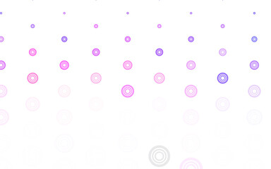 Light Pink, Yellow vector layout with circle shapes.