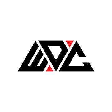 WDC triangle letter logo design with triangle shape. WDC triangle logo design monogram. WDC triangle vector logo template with red color. WDC triangular logo Simple, Elegant, and Luxurious Logo...