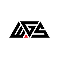 WGS triangle letter logo design with triangle shape. WGS triangle logo design monogram. WGS triangle vector logo template with red color. WGS triangular logo Simple, Elegant, and Luxurious Logo... © mamun25g