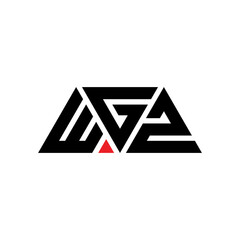 WGZ triangle letter logo design with triangle shape. WGZ triangle logo design monogram. WGZ triangle vector logo template with red color. WGZ triangular logo Simple, Elegant, and Luxurious Logo...