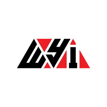 WYI triangle letter logo design with triangle shape. WYI triangle logo design monogram. WYI triangle vector logo template with red color. WYI triangular logo Simple, Elegant, and Luxurious Logo...