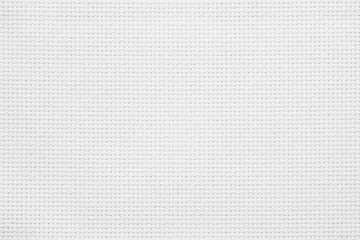 Fabric canvas woven texture background in pattern light white color blank.