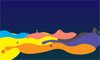 abstract wave colorful background
