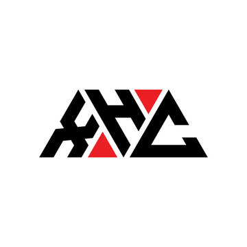 XHC triangle letter logo design with triangle shape. XHC triangle logo design monogram. XHC triangle vector logo template with red color. XHC triangular logo Simple, Elegant, and Luxurious Logo...