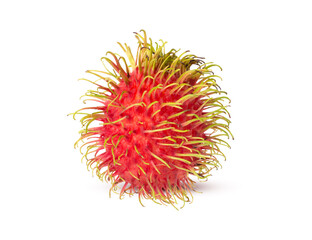 rambutan fruit isolated on white