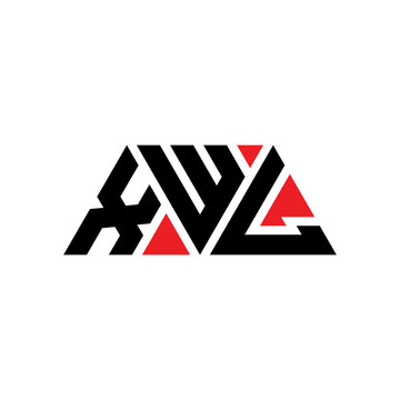 XWL triangle letter logo design with triangle shape. XWL triangle logo design monogram. XWL triangle vector logo template with red color. XWL triangular logo Simple, Elegant, and Luxurious Logo...