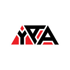 YAA triangle letter logo design with triangle shape. YAA triangle logo design monogram. YAA triangle vector logo template with red color. YAA triangular logo Simple, Elegant, and Luxurious Logo...