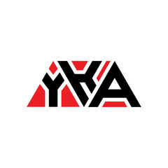 YKA triangle letter logo design with triangle shape. YKA triangle logo design monogram. YKA triangle vector logo template with red color. YKA triangular logo Simple, Elegant, and Luxurious Logo...