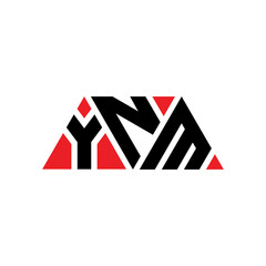 YNM triangle letter logo design with triangle shape. YNM triangle logo design monogram. YNM triangle vector logo template with red color. YNM triangular logo Simple, Elegant, and Luxurious Logo...