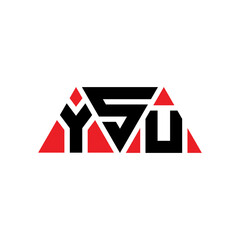 YSU triangle letter logo design with triangle shape. YSU triangle logo design monogram. YSU triangle vector logo template with red color. YSU triangular logo Simple, Elegant, and Luxurious Logo...