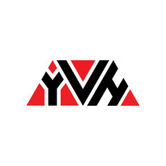 YVH triangle letter logo design with triangle shape. YVH triangle logo design monogram. YVH triangle vector logo template with red color. YVH triangular logo Simple, Elegant, and Luxurious Logo...