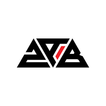 ZAB triangle letter logo design with triangle shape. ZAB triangle logo design monogram. ZAB triangle vector logo template with red color. ZAB triangular logo Simple, Elegant, and Luxurious Logo...