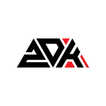 ZDK triangle letter logo design with triangle shape. ZDK triangle logo design monogram. ZDK triangle vector logo template with red color. ZDK triangular logo Simple, Elegant, and Luxurious Logo...