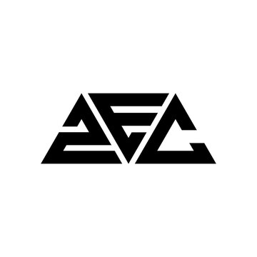 ZEC triangle letter logo design with triangle shape. ZEC triangle logo design monogram. ZEC triangle vector logo template with red color. ZEC triangular logo Simple, Elegant, and Luxurious Logo...