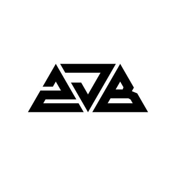 ZJB triangle letter logo design with triangle shape. ZJB triangle logo design monogram. ZJB triangle vector logo template with red color. ZJB triangular logo Simple, Elegant, and Luxurious Logo...