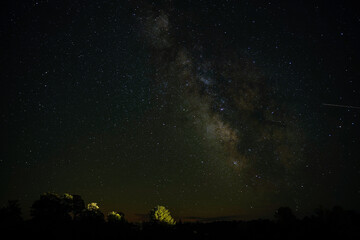 Fototapeta na wymiar Stargazing at Cherry Springs State Park in Coudersport, Pennsylvania. Night photos of astrological wonders.