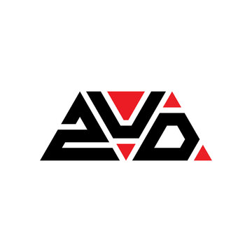 ZUD triangle letter logo design with triangle shape. ZUD triangle logo design monogram. ZUD triangle vector logo template with red color. ZUD triangular logo Simple, Elegant, and Luxurious Logo...