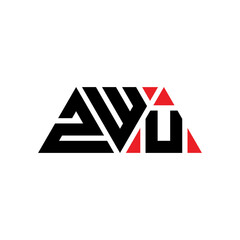 ZWU triangle letter logo design with triangle shape. ZWU triangle logo design monogram. ZWU triangle vector logo template with red color. ZWU triangular logo Simple, Elegant, and Luxurious Logo...