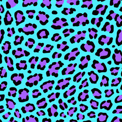 blue purple leopard spots seamless pattern. leopard print, animal print. animal pattern. good for background, fabric, textile, fashion, summer dress, wallpaper.