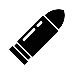 Bullet icon, full black. Suitable for website, content design, poster, banner, or video editing needs