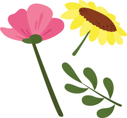 Flowers Illustration Vector Clipart