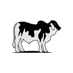 cow vector for company brand symbol