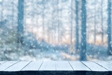 Christmas and new year winter background.