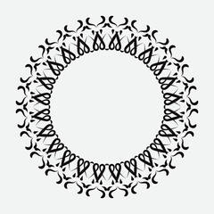 round element.  element for decoration and design frames, cards, menus, backgrounds and monograms. Classic pattern. vintage pattern.