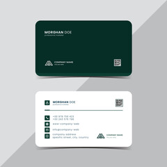 modern green business card template