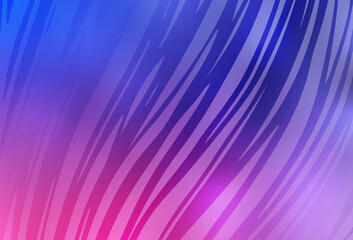 Light Purple, Pink vector blurred shine abstract template.