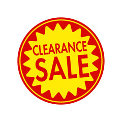Sale label vector illustration | clearance sale