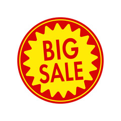 Sale label vector illustration | big sale