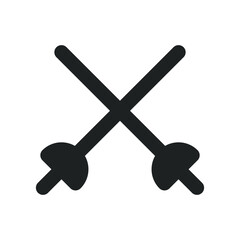 Fencing Icon with Solid Style
