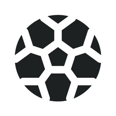 Fototapeta premium Football Icon with Solid Style