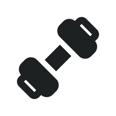 Weightlifting Icon with Solid Style