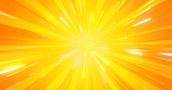 animation of the sun rays speed line background radiating to the brass yellow