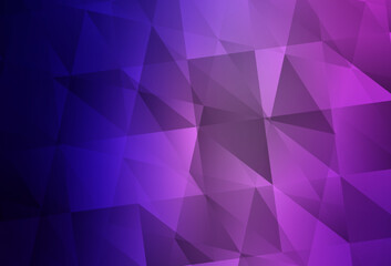 Light Purple, Pink vector shining triangular background.