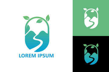 Nature valley logo template design vector