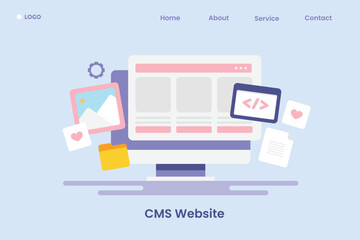 Content management platform, website content blogging software, administrator panel and publishing application, internet communication technology, web banner template.