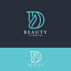 modern initial D logo