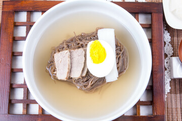 Cold Buckwheat Noodles ( Mul-naengmyeon )