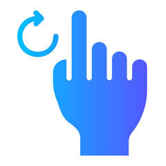 rotate gradient icon