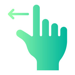 swipe left gradient icon