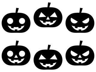ハロウィンかぼちゃセット：黒A